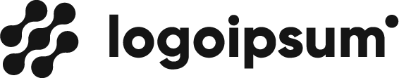 Placeholder logo with black text 'logoiipsum' and a stylized black icon on the left