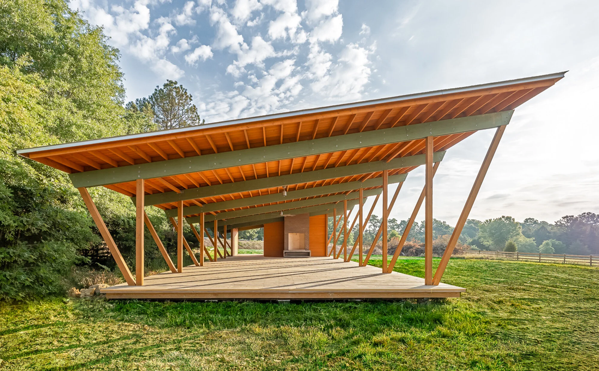 An image of the Refuge pavilion.