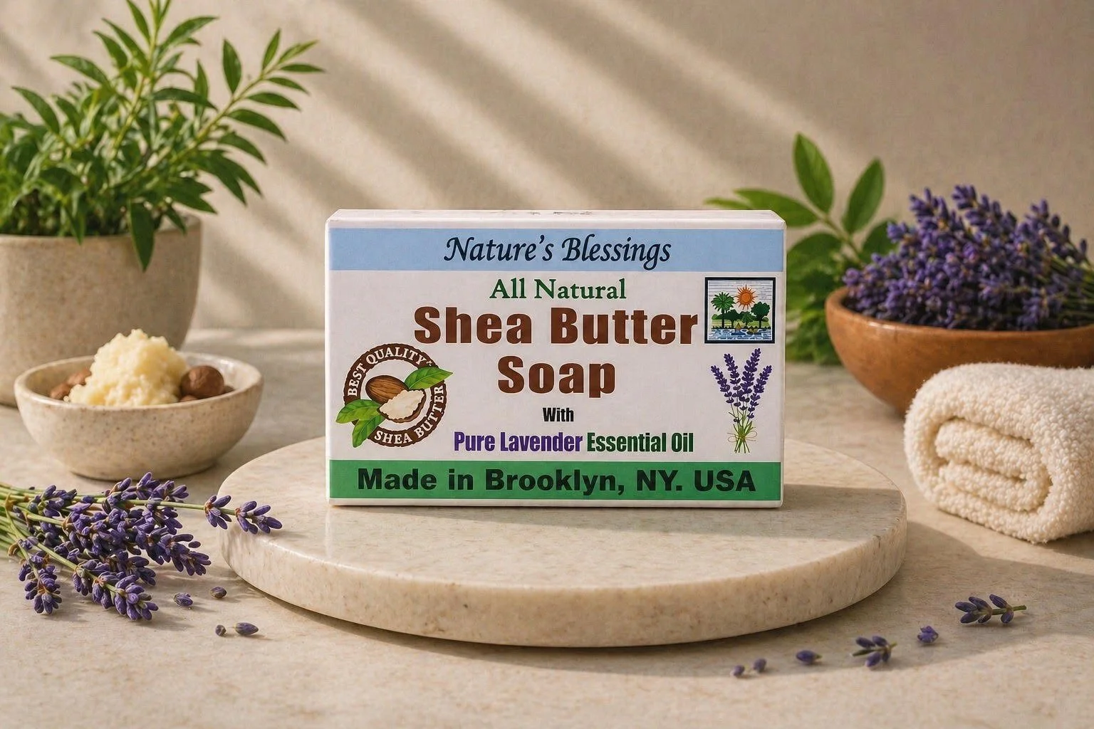 Shea Butter Soap with Pure Lavender Essential Oil