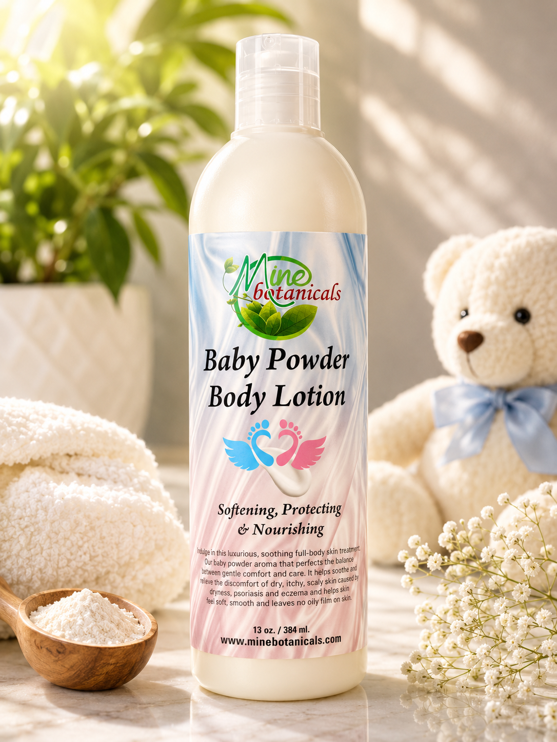 Mine Botanicals | Baby Powder Body Lotion | 384ml