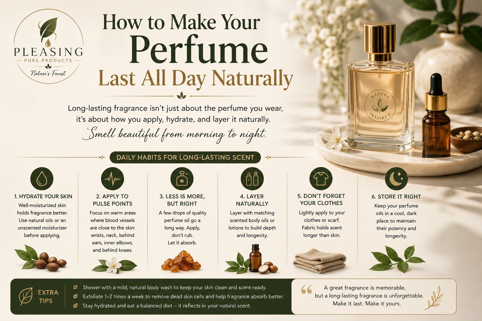 How to Make Your Perfume Last All Day Naturally
