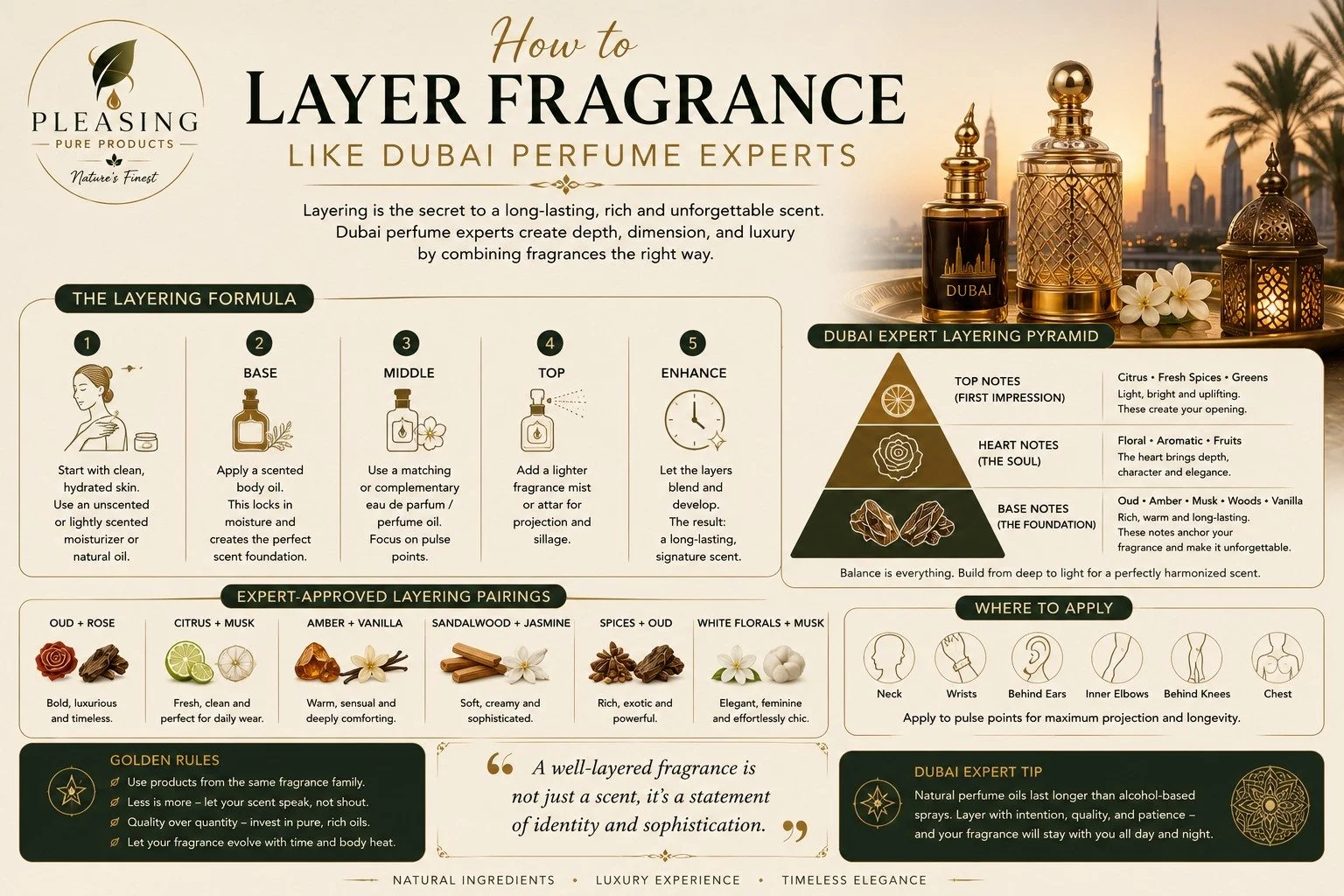 How to Layer Fragrance Like Dubai Perfume Experts