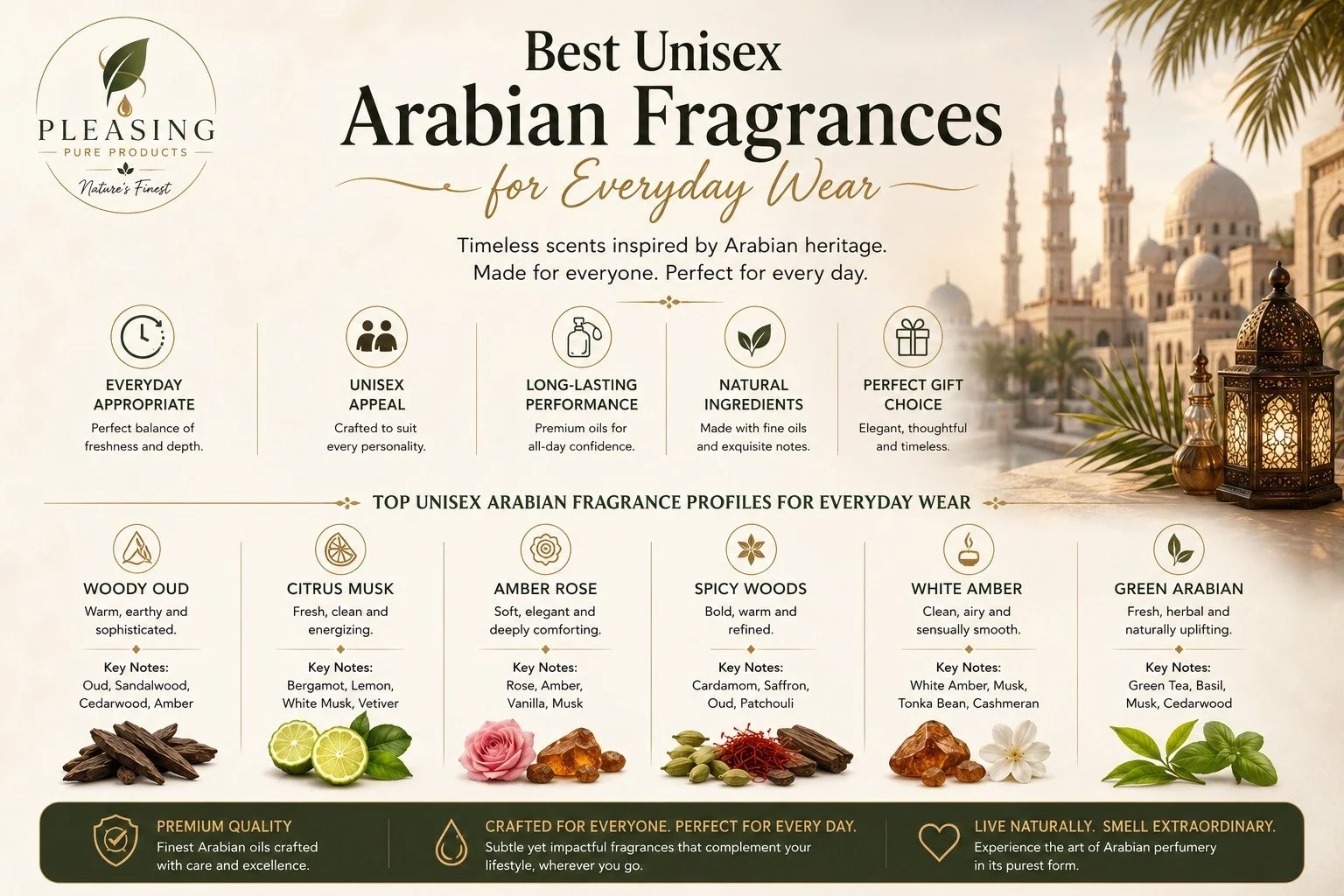 Best Unisex Arabian Fragrances for Everyday Wear