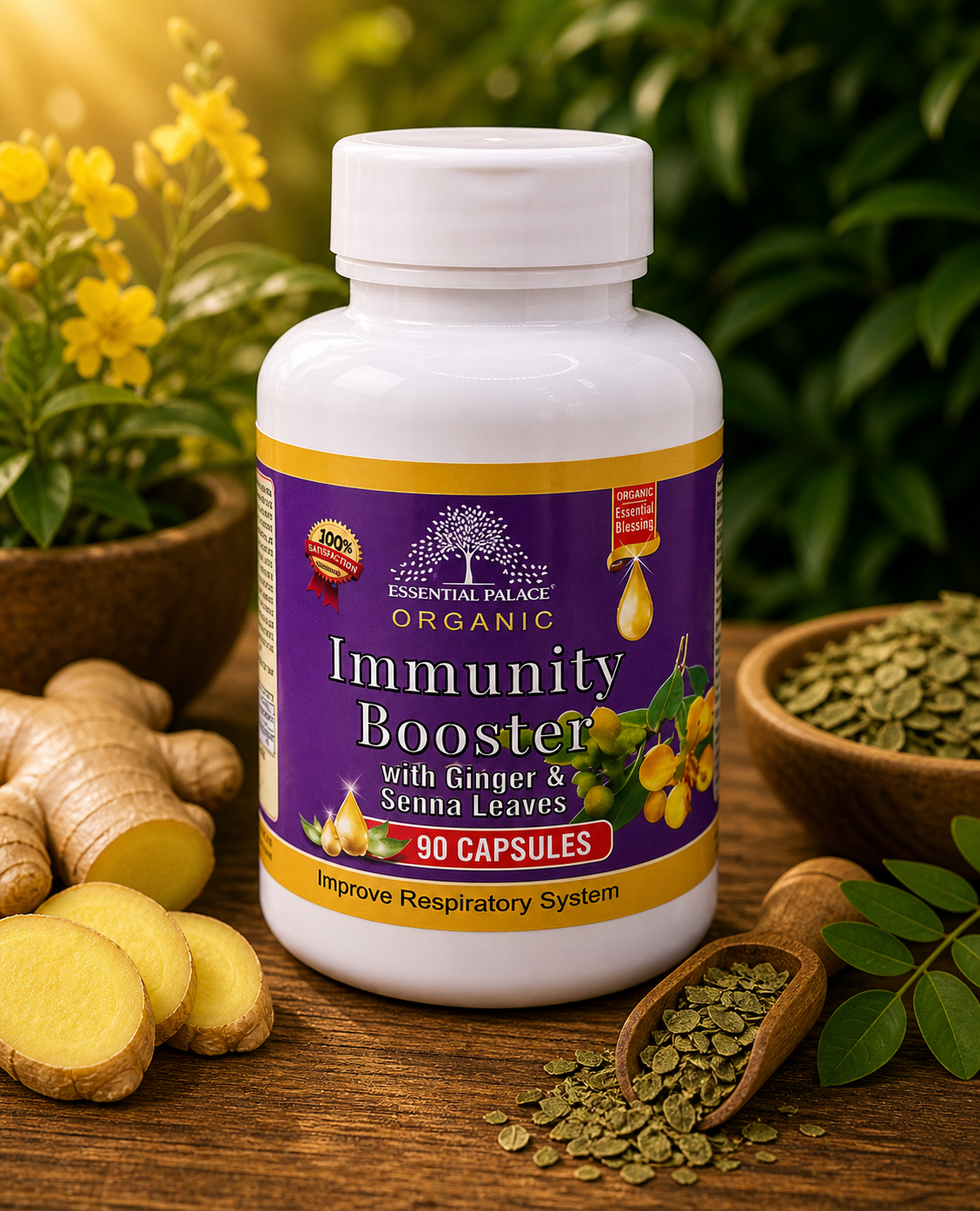 Immunity Booster | 90 Capsules | Essential Palace Organic