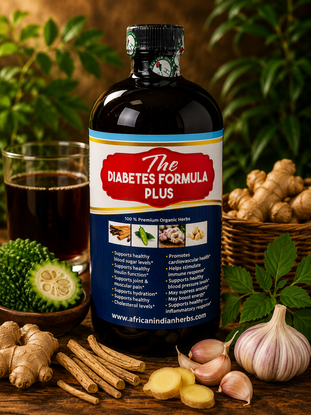 The Diabetes Formula Plus | 100% Premium Organic Herbs