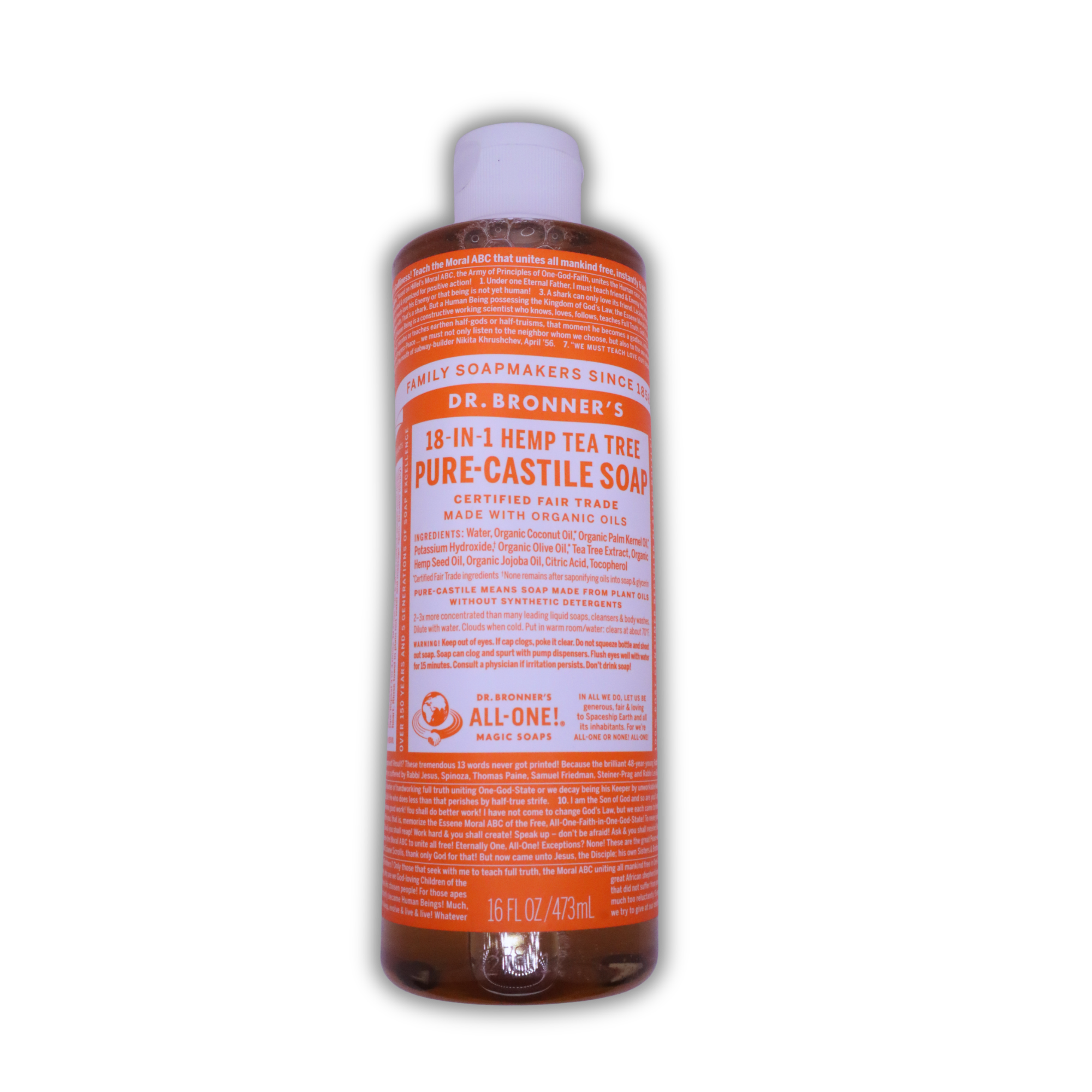 18-IN-1 Hemp Tea Tree Pure-Castile Soap