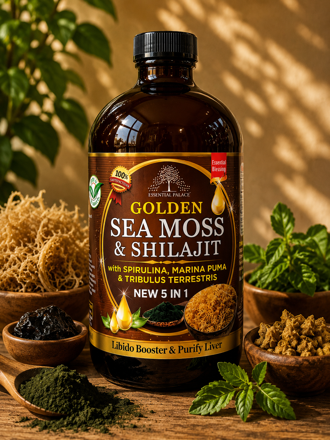 Golden Sea Moss & Shilajit Energy Booster