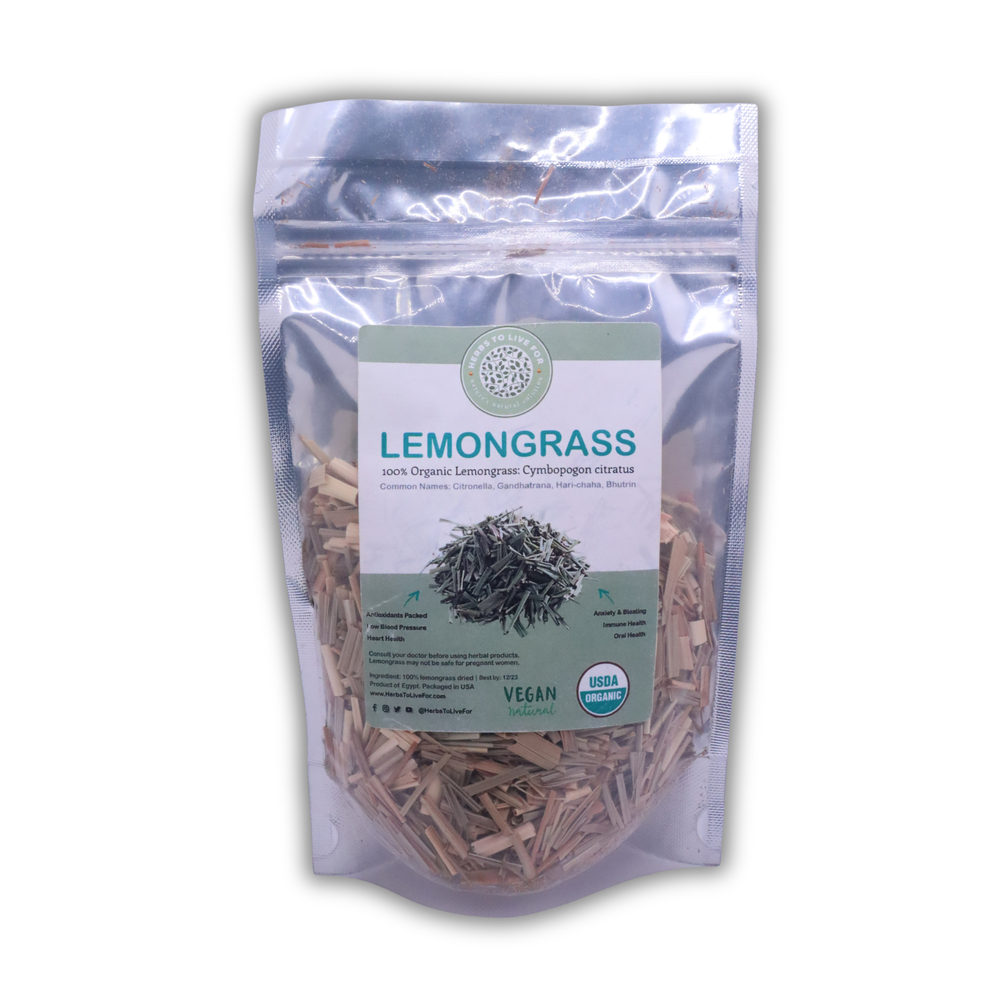 Lemongrass | 100% Organic Lemongrass: Cymbopogon Citratus