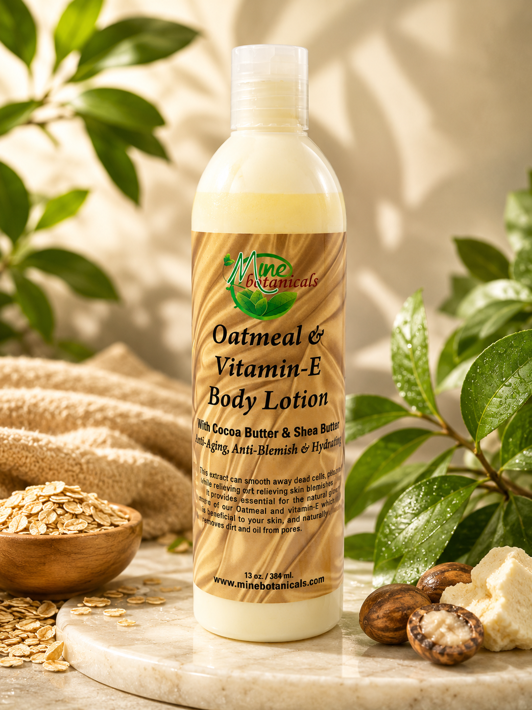Mine Botanicals | Oatmeal & Vitamin-E Body Lotion 384ml