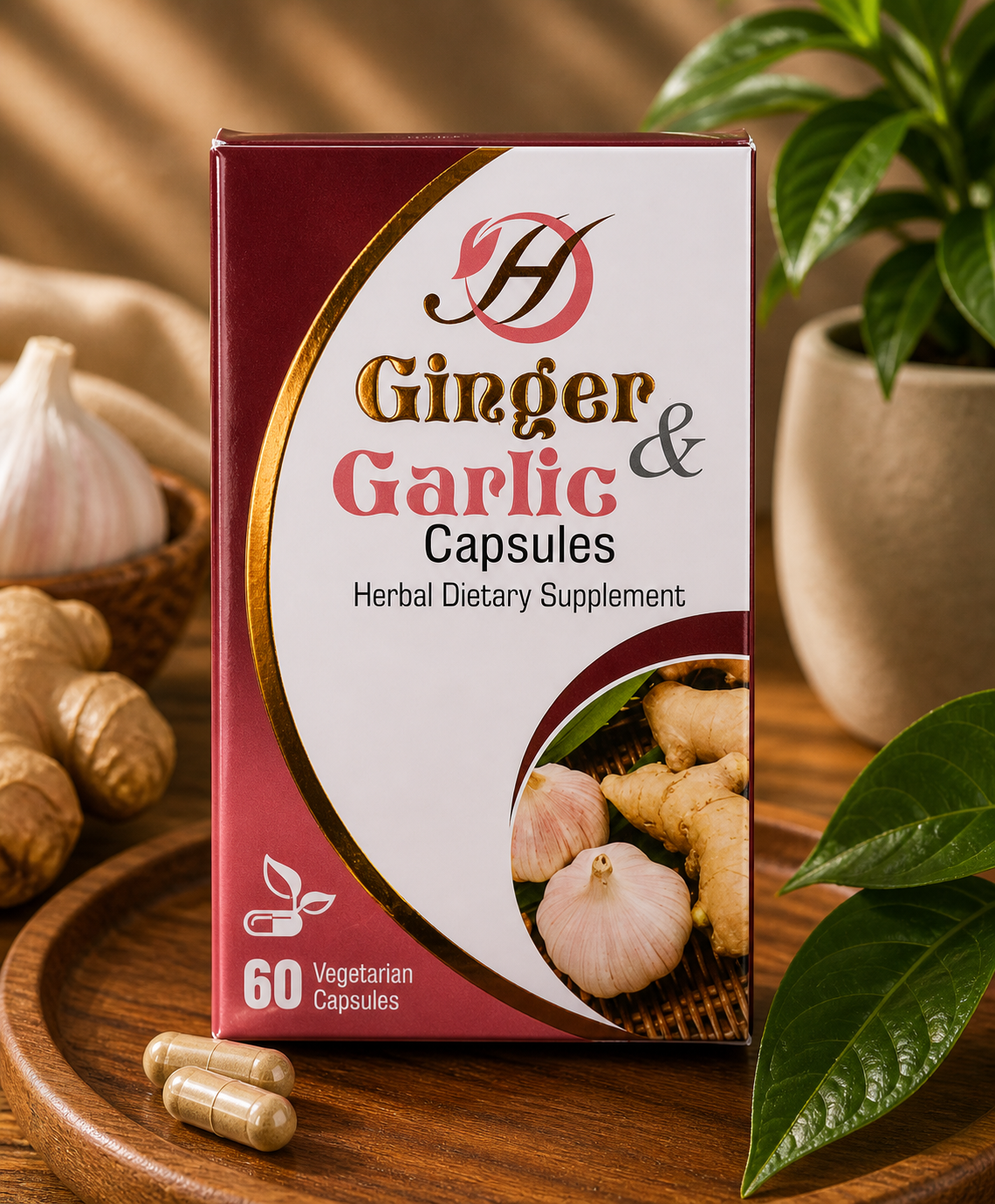Ginger & Garlic Capsule | 60 Capsules