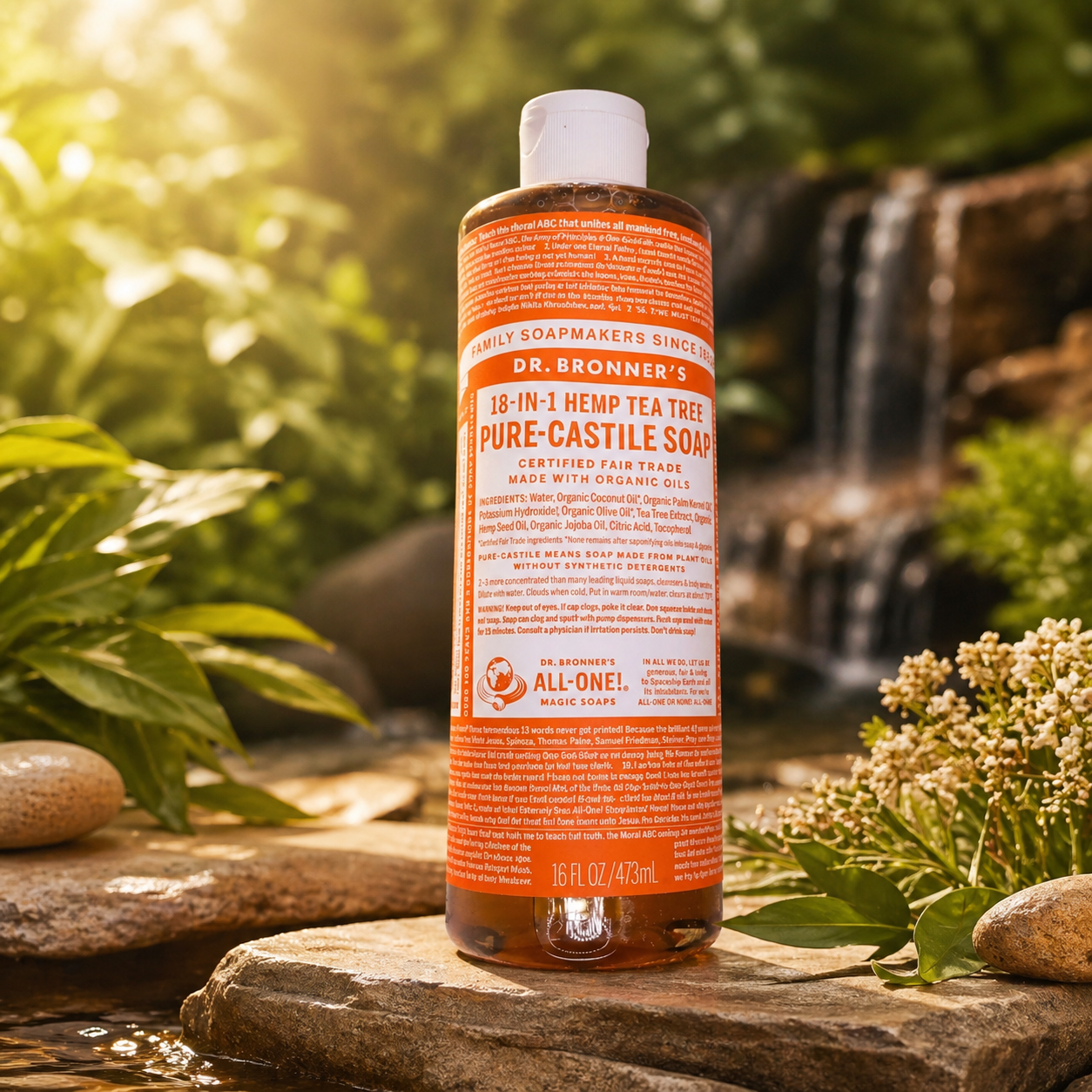 18-IN-1 Hemp Tea Tree Pure-Castile Soap
