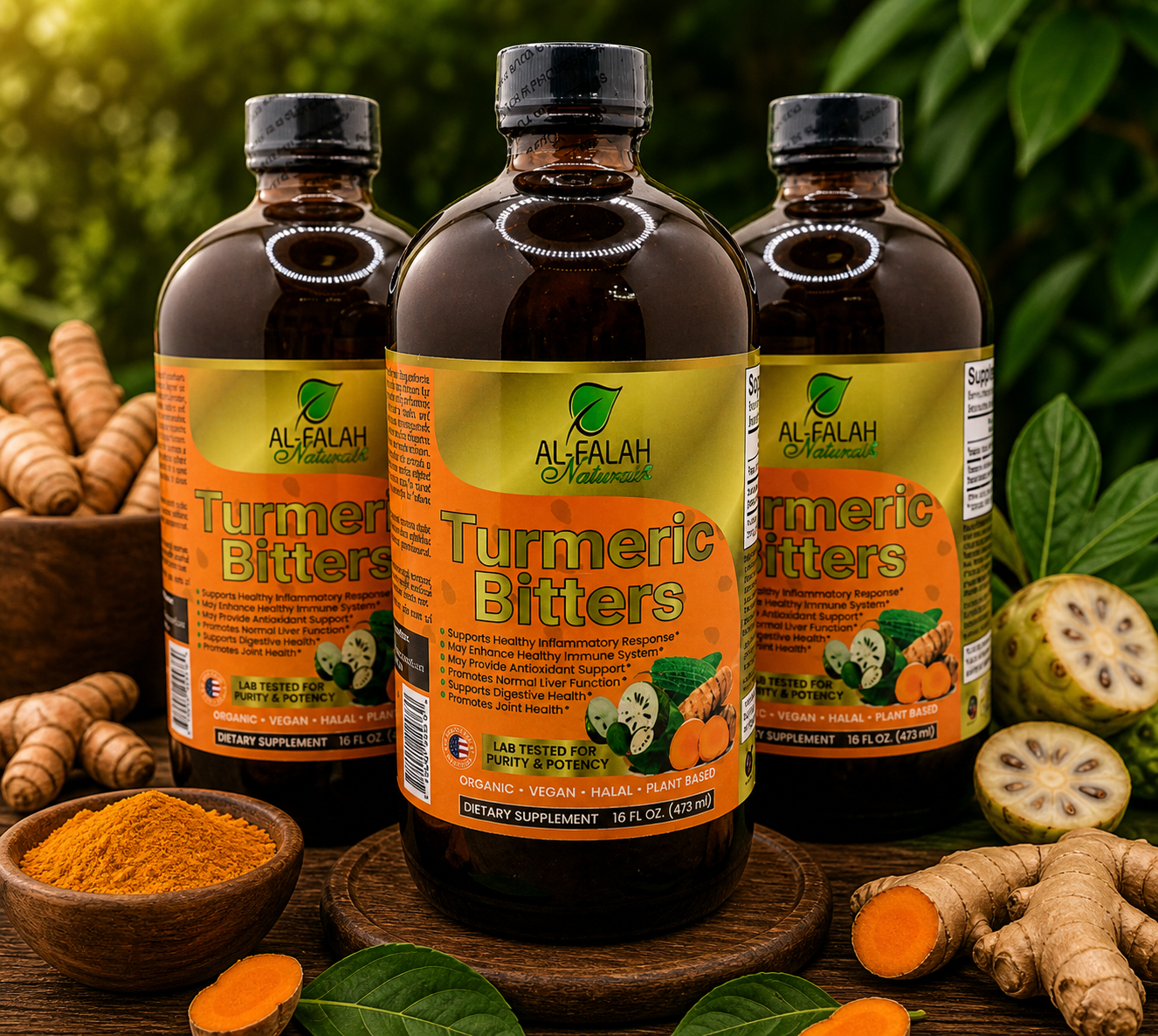 Al-Falah Naturals | Turmeric Bitter Tonic  473ml