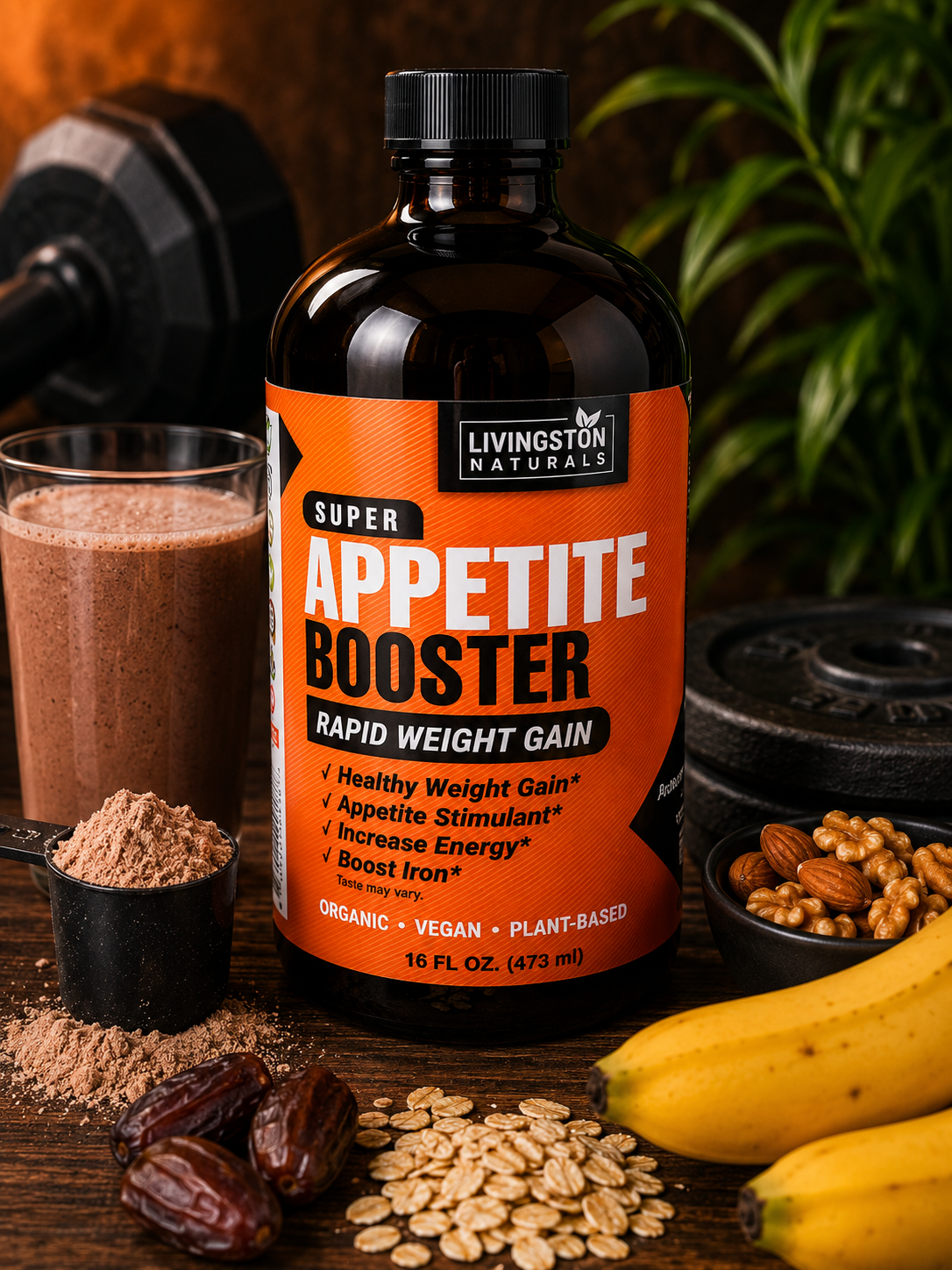 Livingston Naturals | Super Appetite Booster | Rapid Weight Gain 473ml