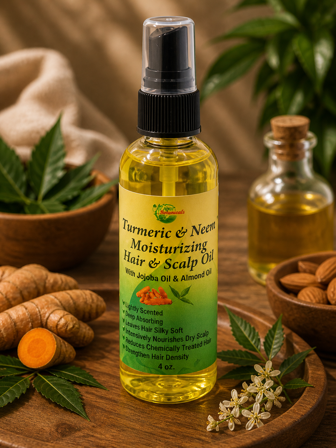 Turmeric & Neem Moisturizing Hair & Scalp Oil