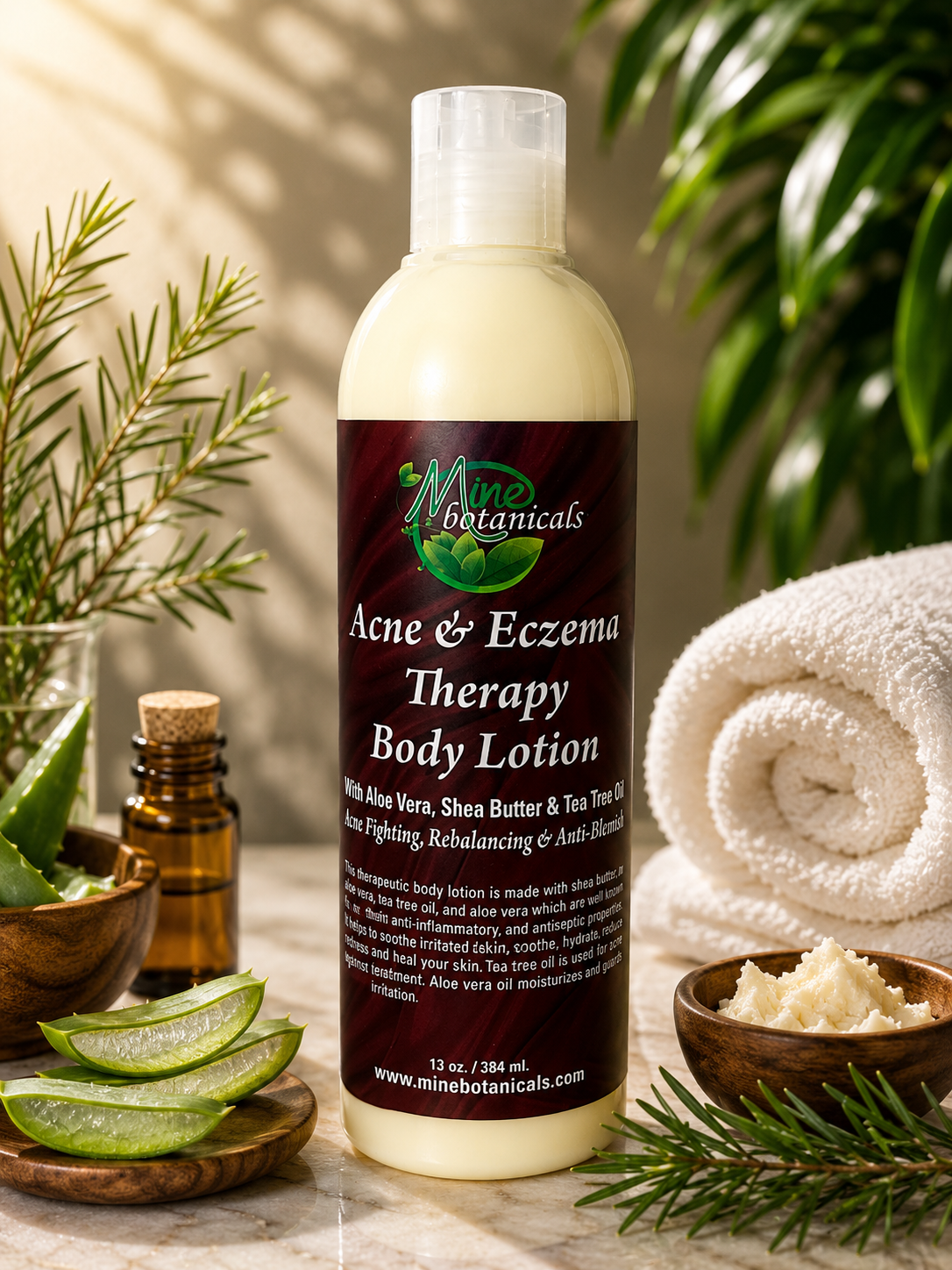 Mine Botanicals | Acne & Eczema Therapy Body Lotion | 384ml