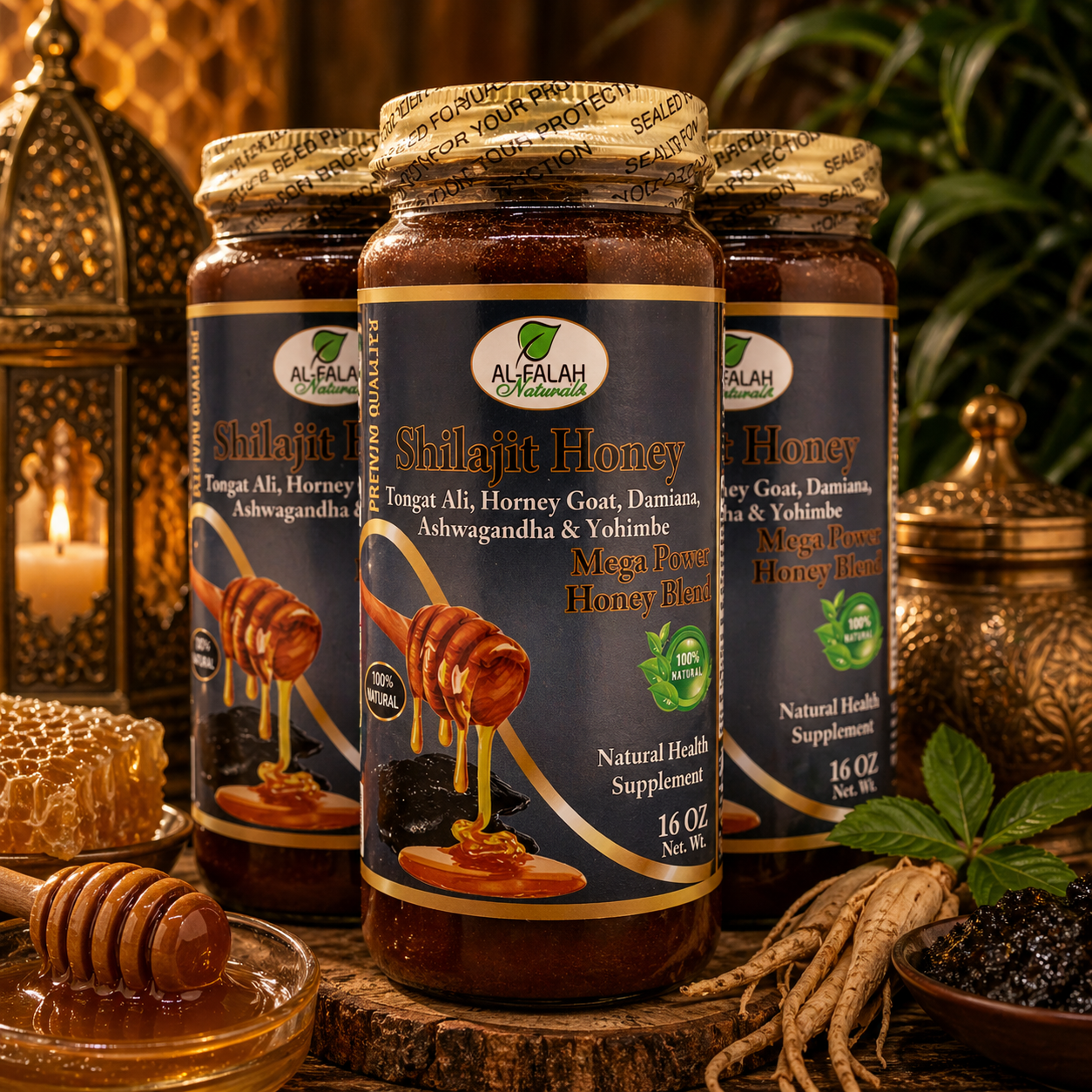 Shilajit Honey | Tongat Ali, Honey Goat, Damiana Ashwagandha & Yohimbe