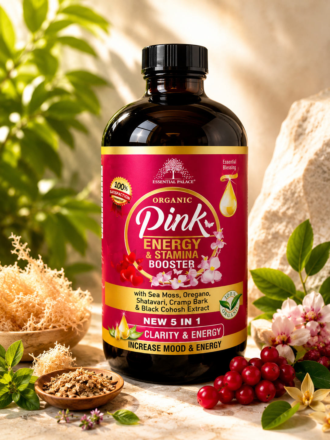 Essential Palace | Organic Pink | Energy & Stamina Booster