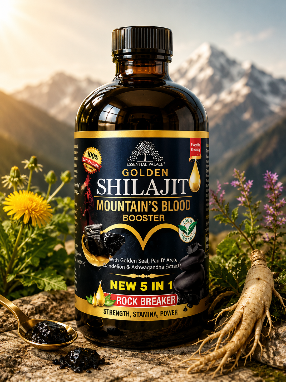 Golden Shilajit Mountain's Blood Booster
