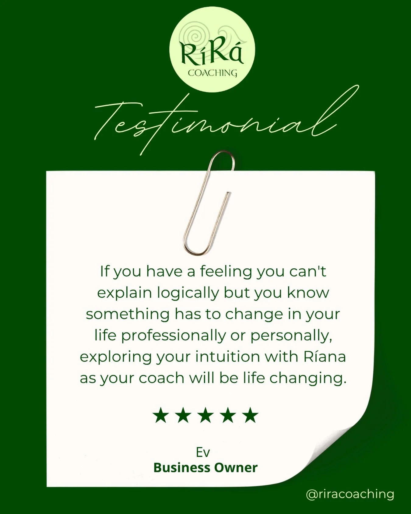 When you know something has to shift but you can&rsquo;t put it into words yet, that&rsquo;s not confusion. That&rsquo;s your intuition quietly knocking on the door 🚪

This is what Ev shared after our sessions together.
If that feeling sounds famili