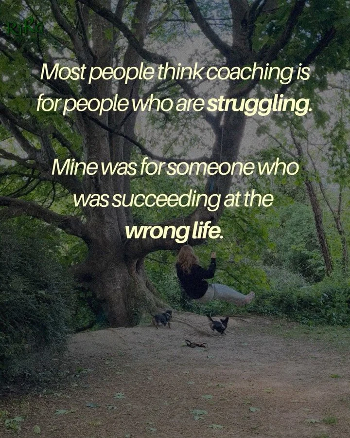 As part of my coaching training, I had to be coached myself.

And I didn&rsquo;t just study the work. I embodied it.

One of the biggest things I gained wasn&rsquo;t insight.

It was the ability to tell the difference between achievement and alignmen
