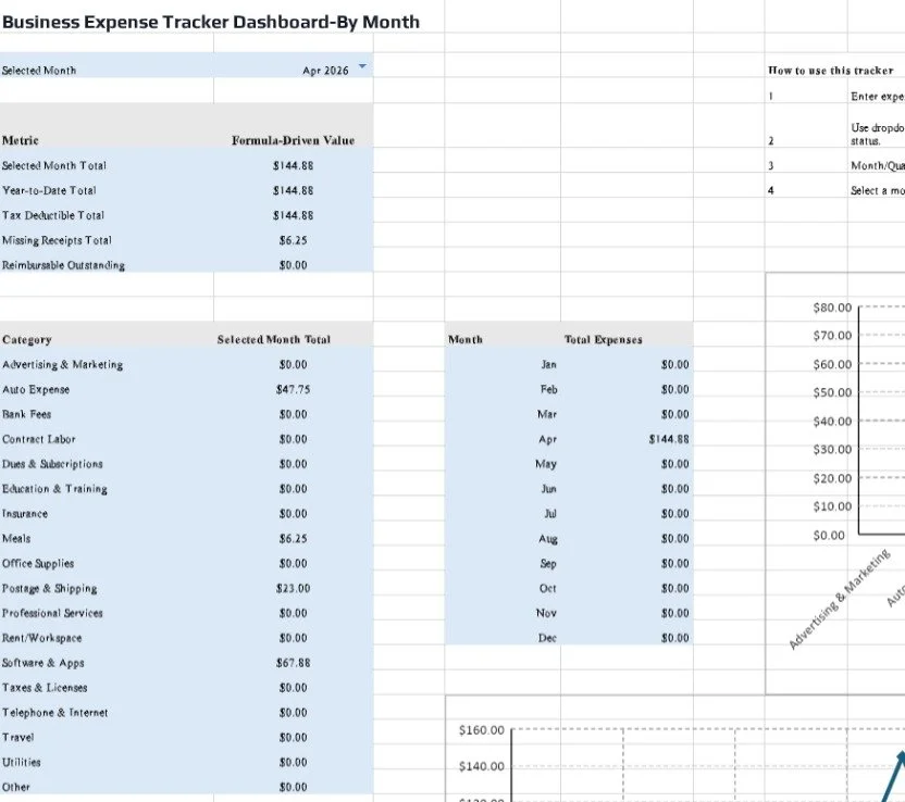 Expense Tracker Excel Template