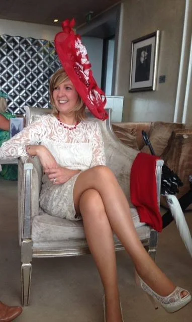 G Hotel Best Dressed - wearing John Paul Millinery at the Galway Races 