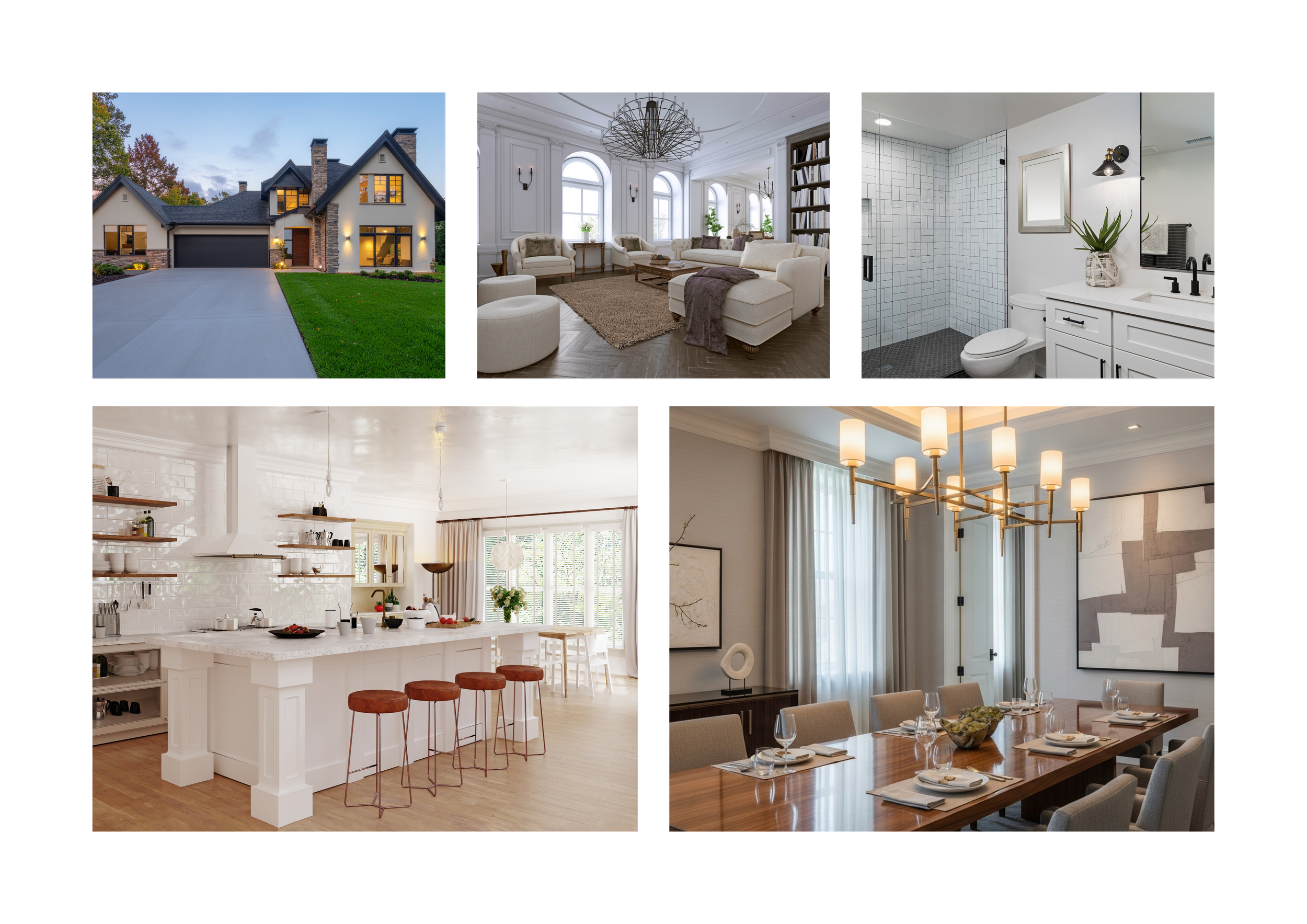 Modern Houston home interiors and exteriors showcasing living spaces for physician relocation and lifestyle.