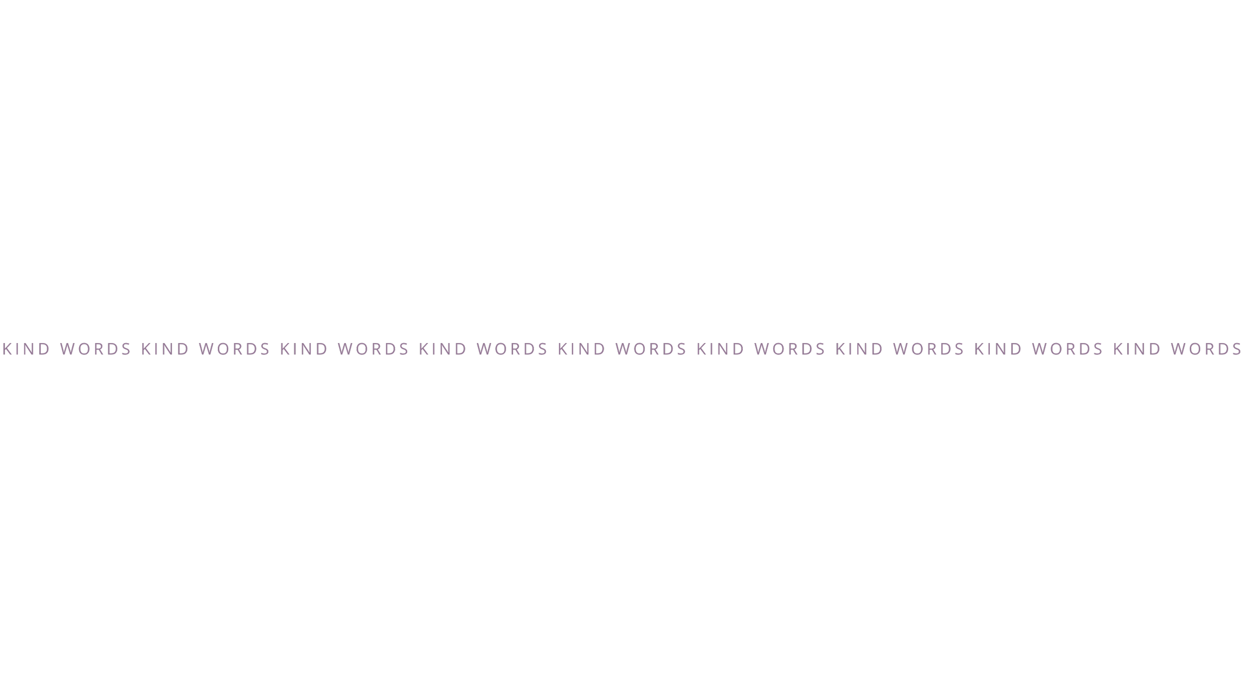 The image features the phrase 'BE KIND' written in large black letters on a white background.