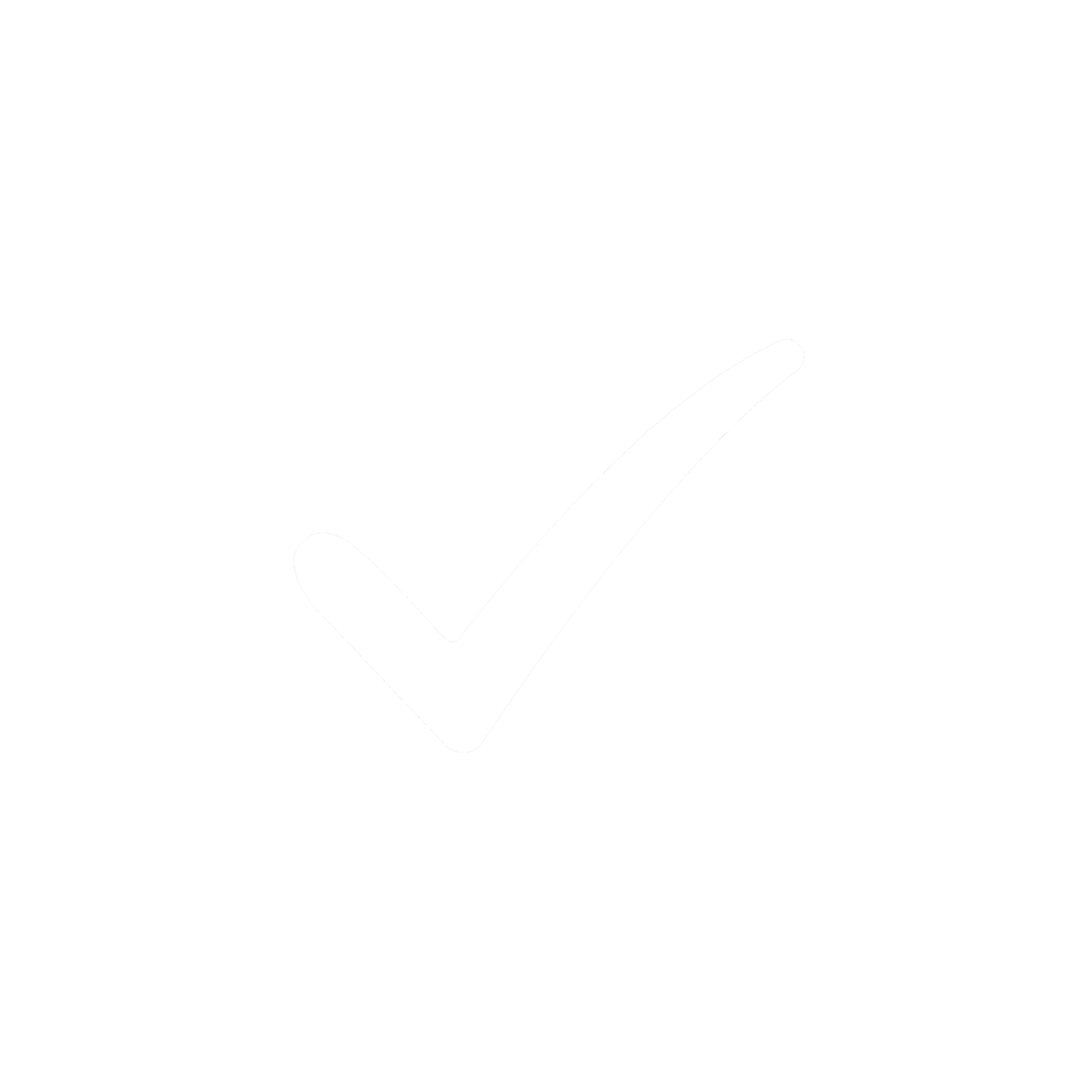 A simple black background with a white checkmark icon.