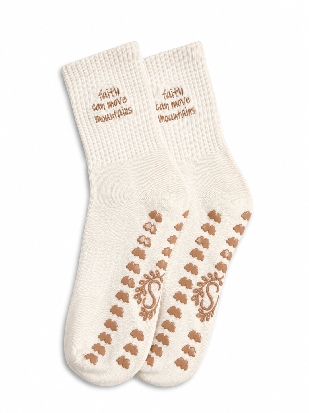Faith Can Move Mountains Socks