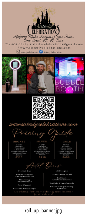 10' Vertical Roll Up Banner