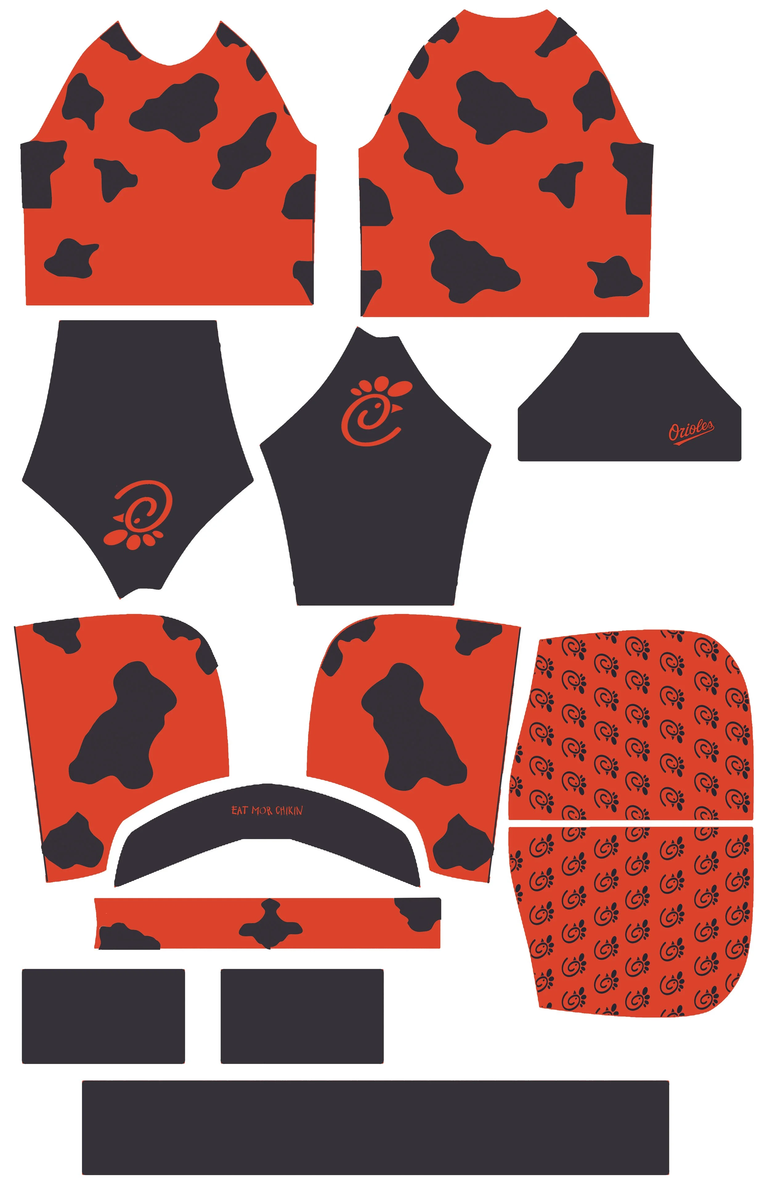 Chick Fil A Orioles Edition Hoodie CAD