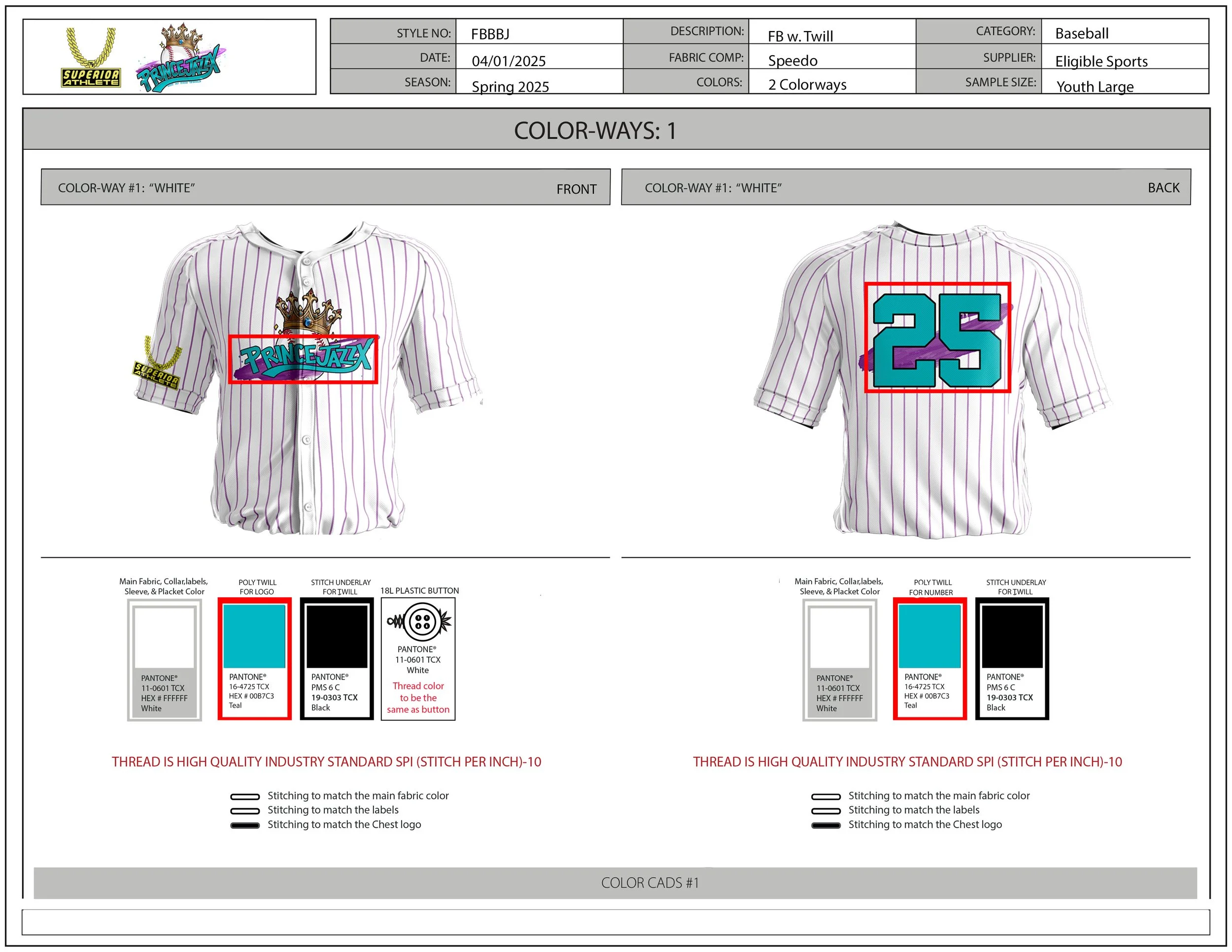 PJX Tech Pack - Colorway 1