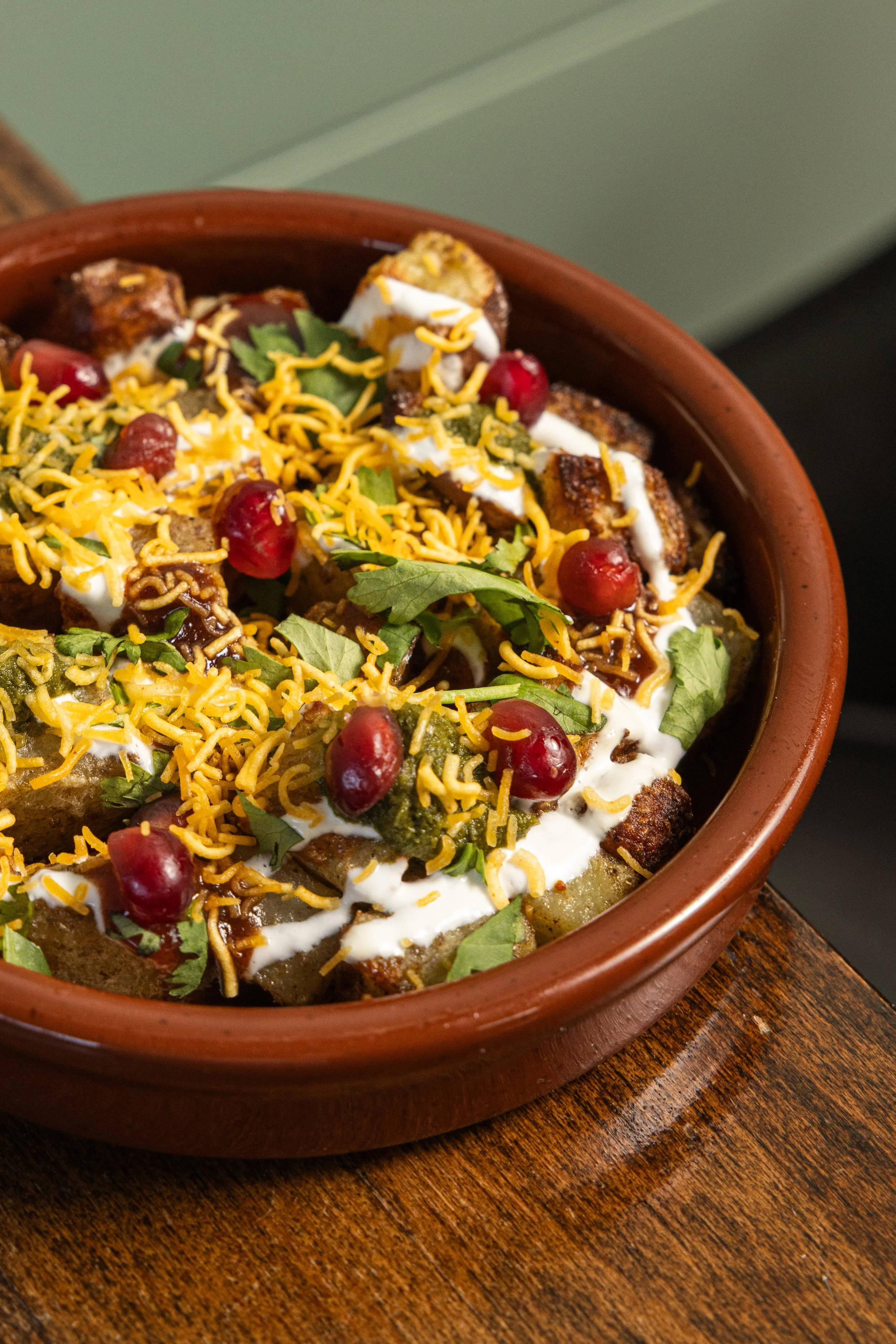 CHAAT
Potatoes, yogurt, chutneys and bright spices (v) · India