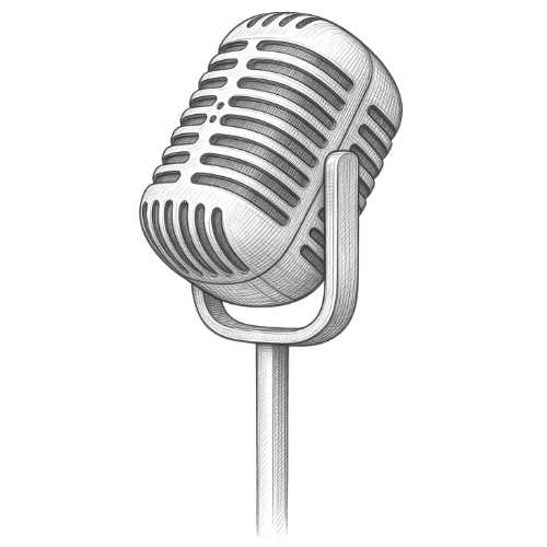Vintage microphone graphic