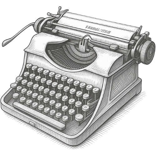 typewriter graphic