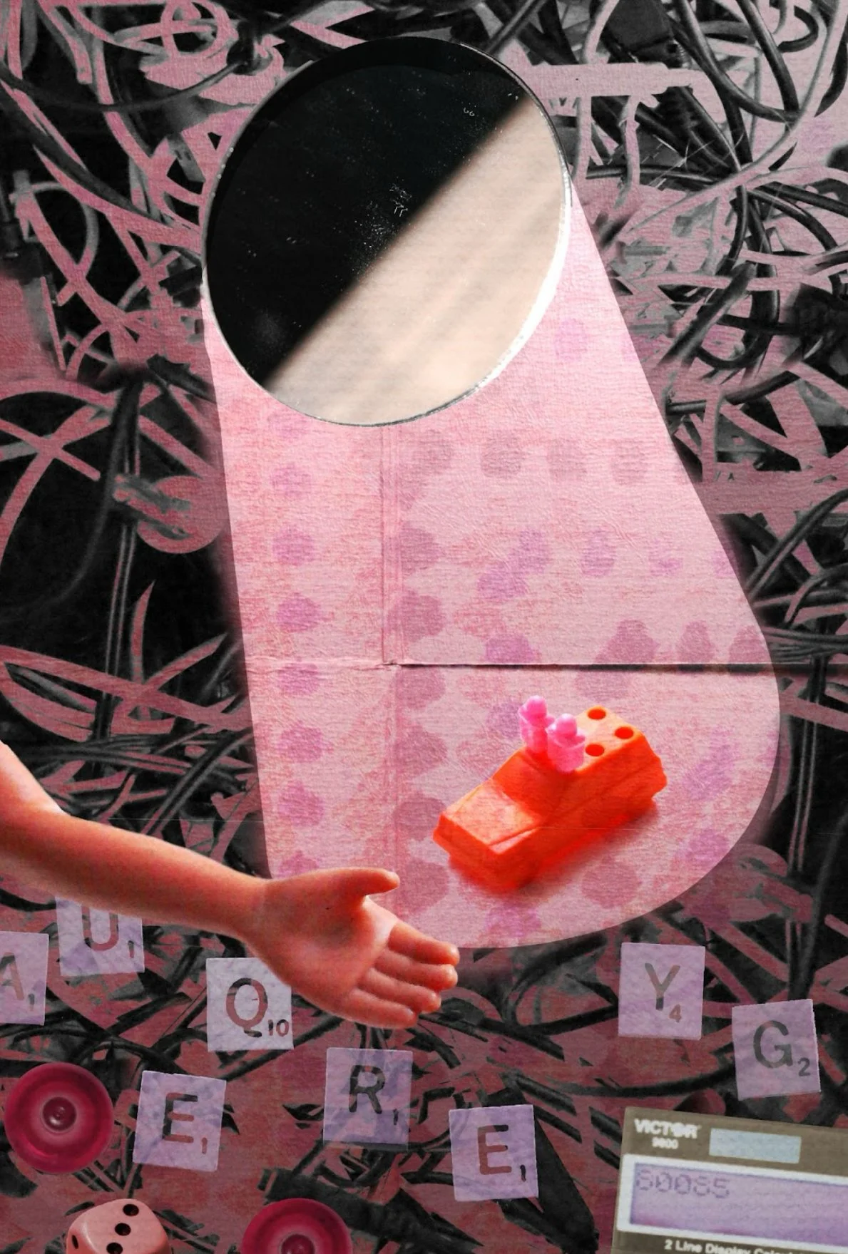 Making my Dolls Kiss, 2024 
Photography & Digital Collage
24 x 36 inches
