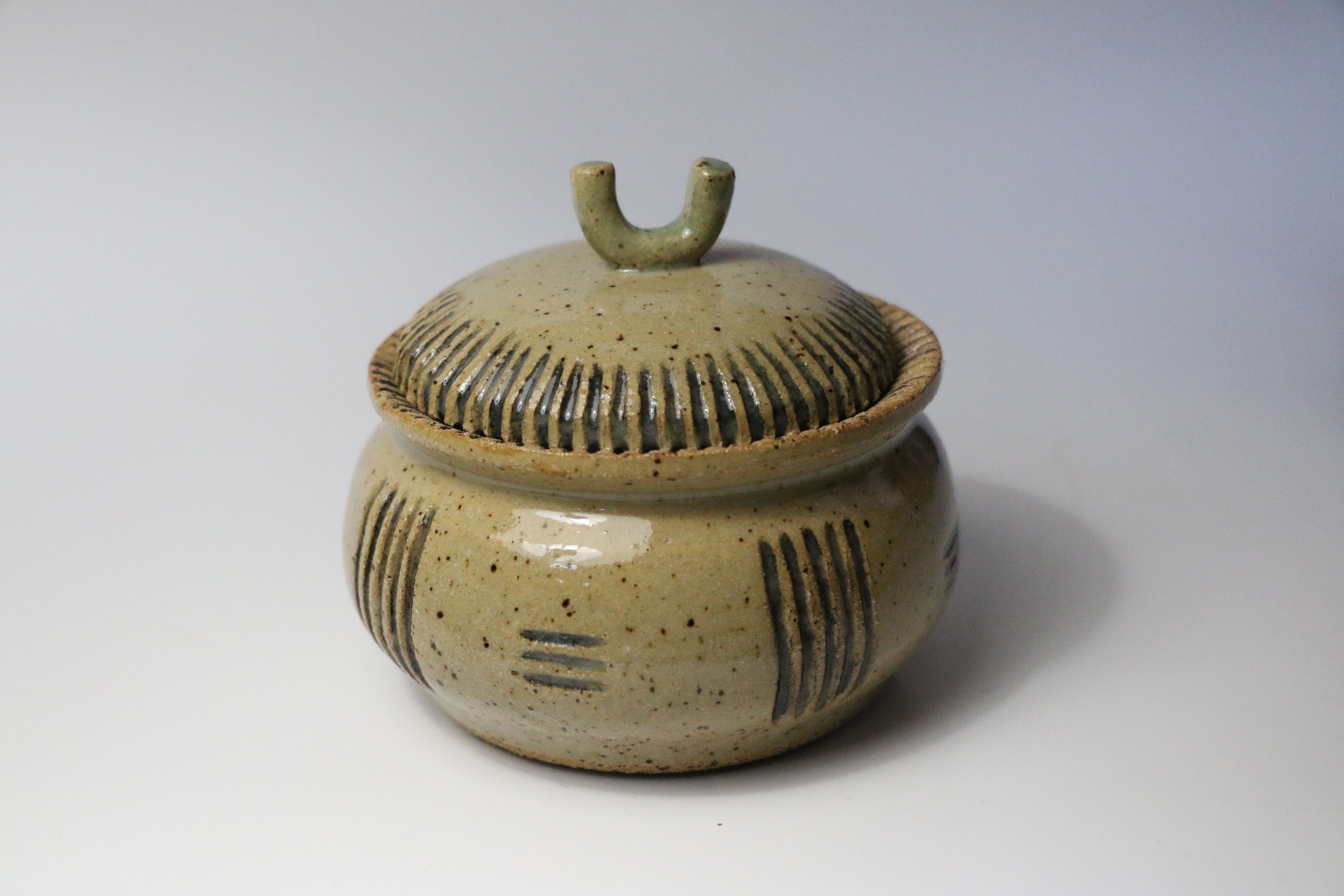 Lidded Pot, 2023
Ceramic
3 ¾ x 4 inches