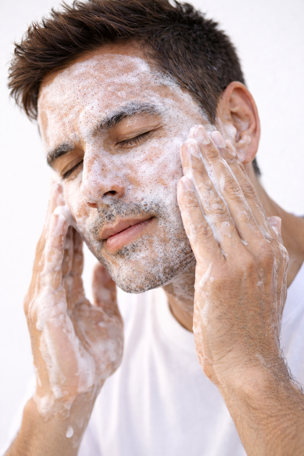 hispanic male model facial wash.png