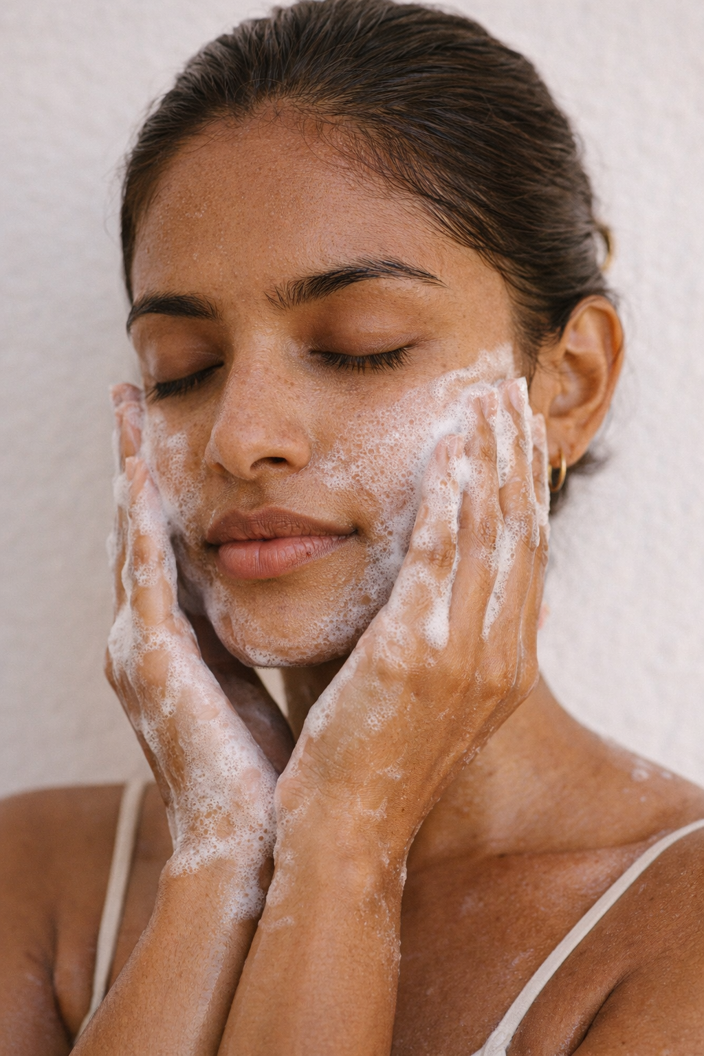 indian female model face wash.png