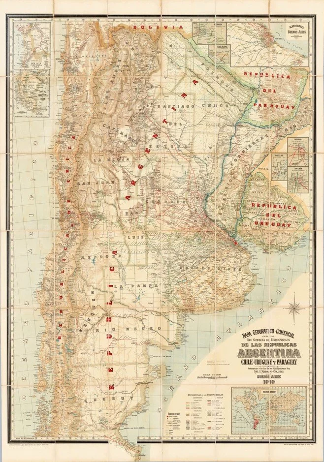 Argentina, Paraguay, Uruguay, 1919
