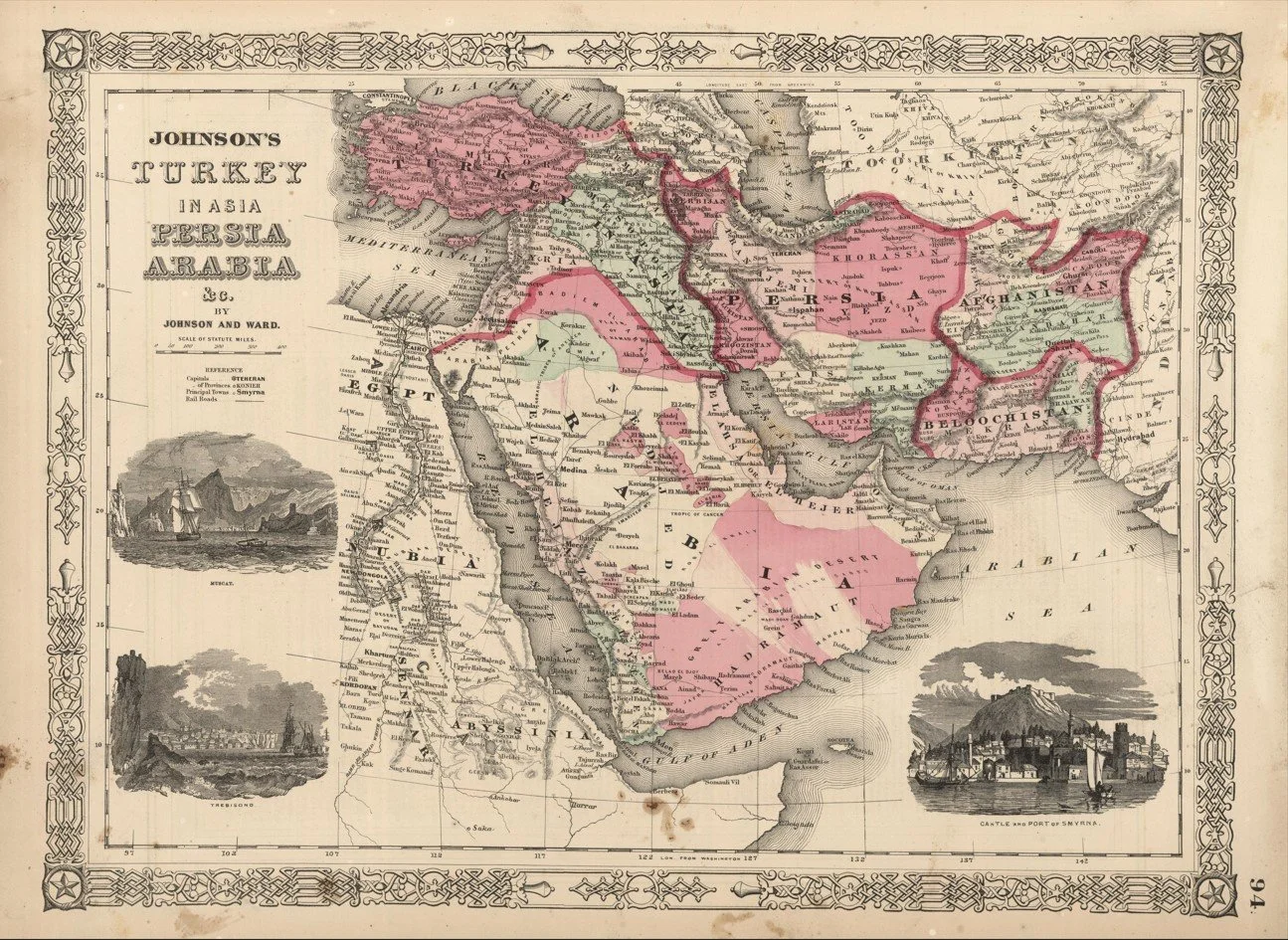 Middle East, 1864