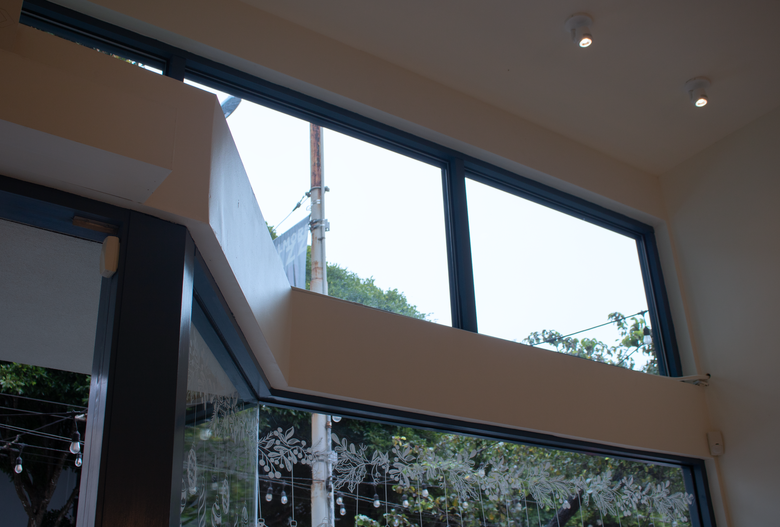 Inside shot of the clerestory window, a quick and low-cost improvement to increase daylight into the store.