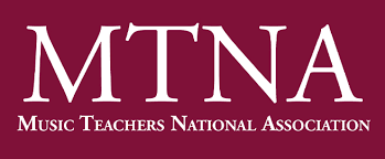 Logo for the Music Teachers National Association featuring the acronym MTNA and full name beneath it