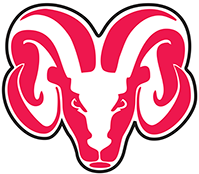 Logo of Fresno City College stylized ram's head with large curved horns