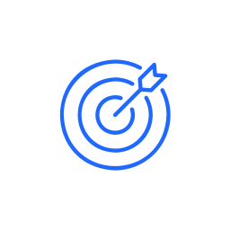 Target with an arrow hitting the bullseye