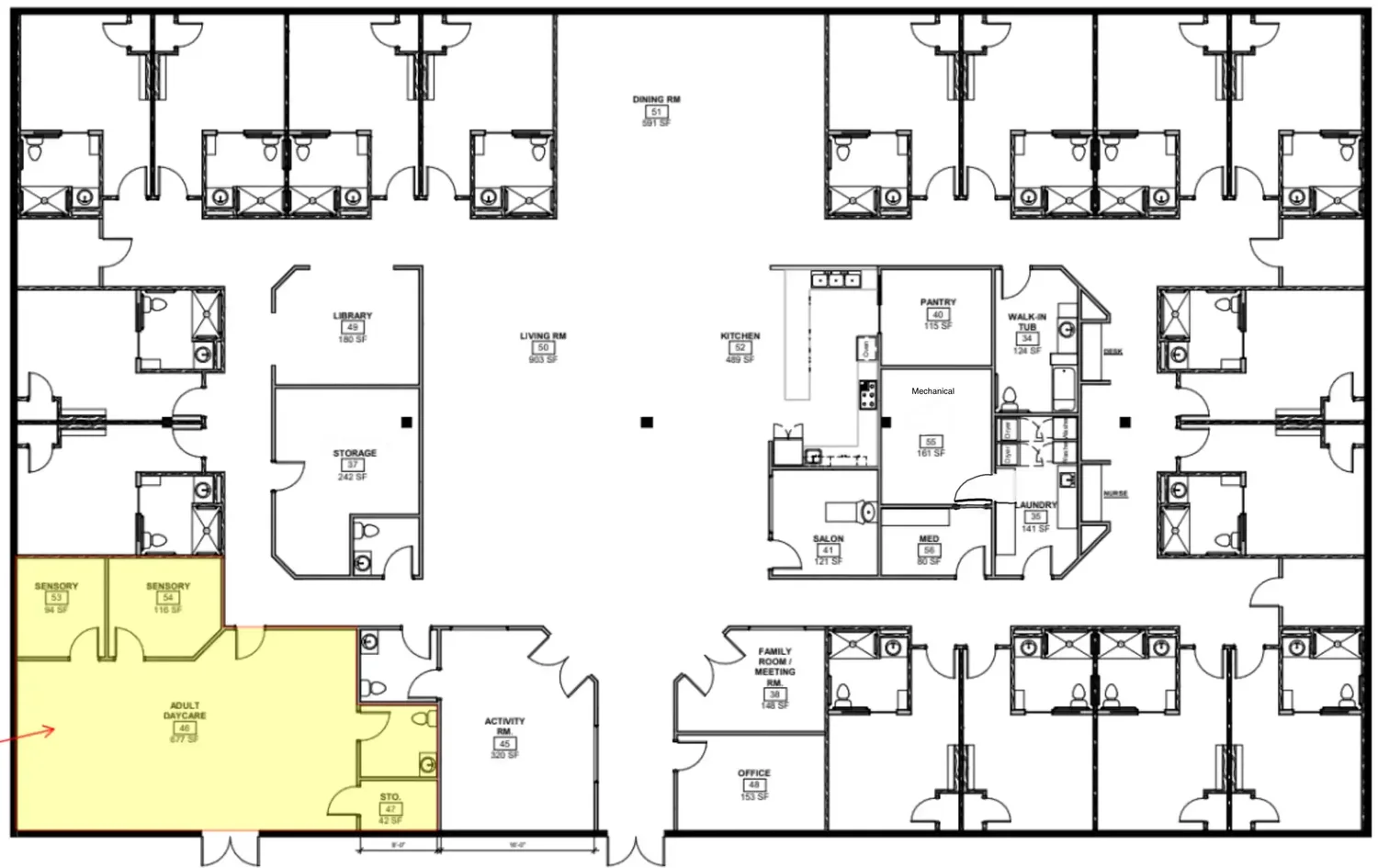 Rosemere Mansion ground floor plan
