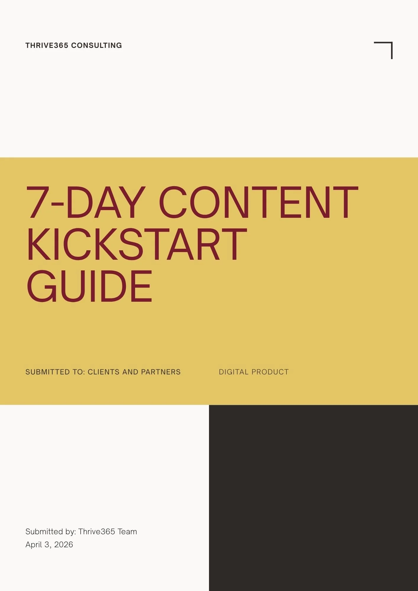 7-Day Content Kickstart Guide