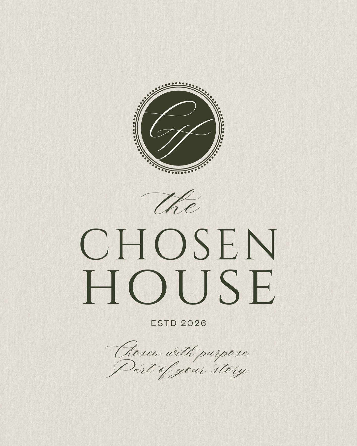 Hi 🤍 if we haven&rsquo;t met yet&hellip; just know I&rsquo;m a sucker for beautiful branding.

I had full heart eyes dreaming up the vision for The Chosen House.

What will it become? Honestly&hellip; only time will tell.

But I do know this&mdash;
