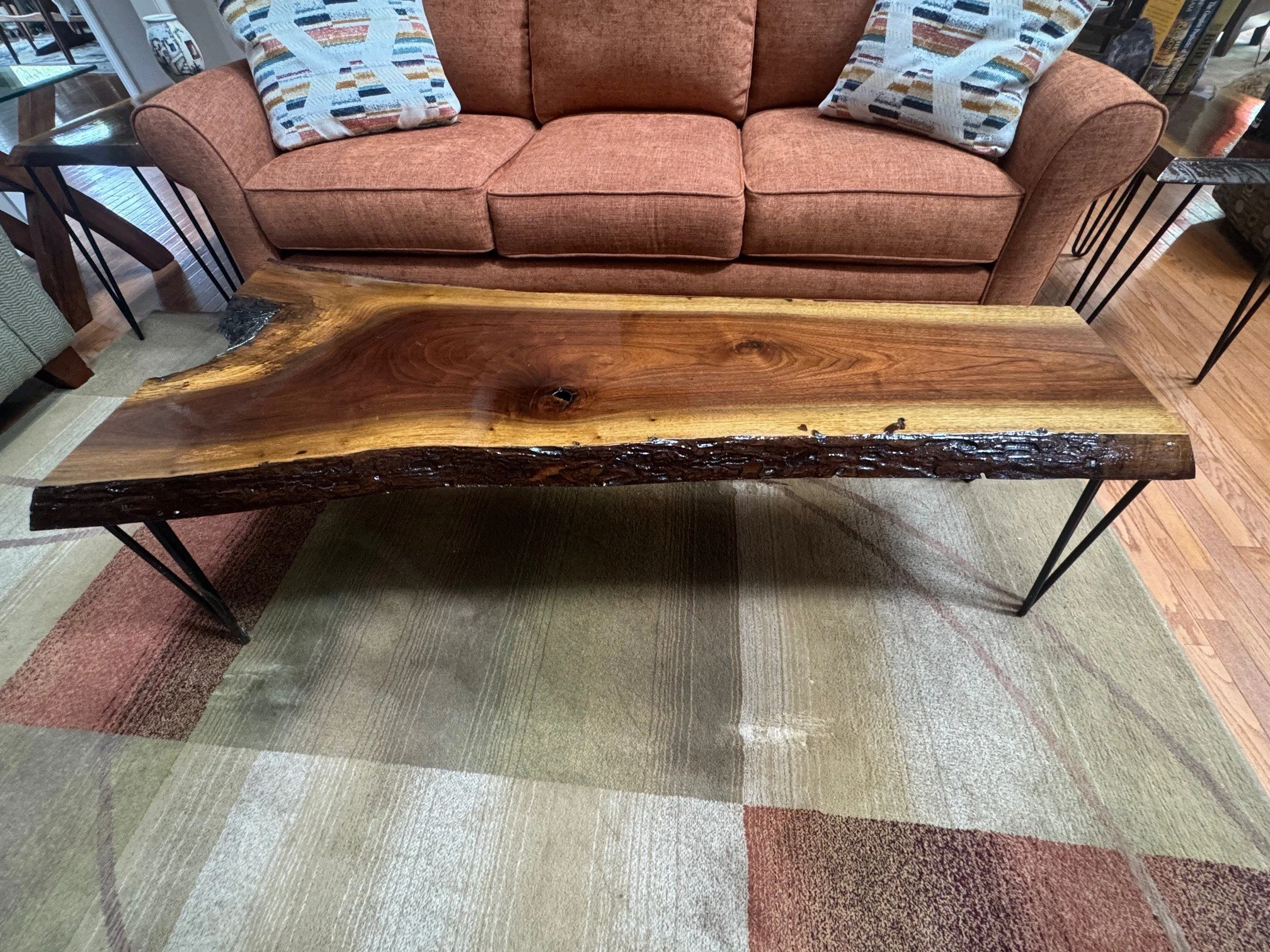 Walnut Raw Edge Coffee Table